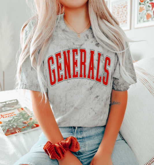 Comfort Colors Colorblast Generals Shirt/ ACA Generals
