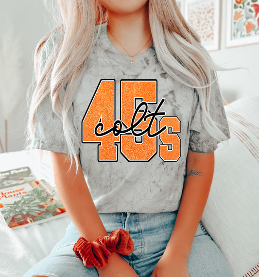 Comfort Colors Colorblast Colt 45 Baseball Shirt/ Youth and Adult Sizes