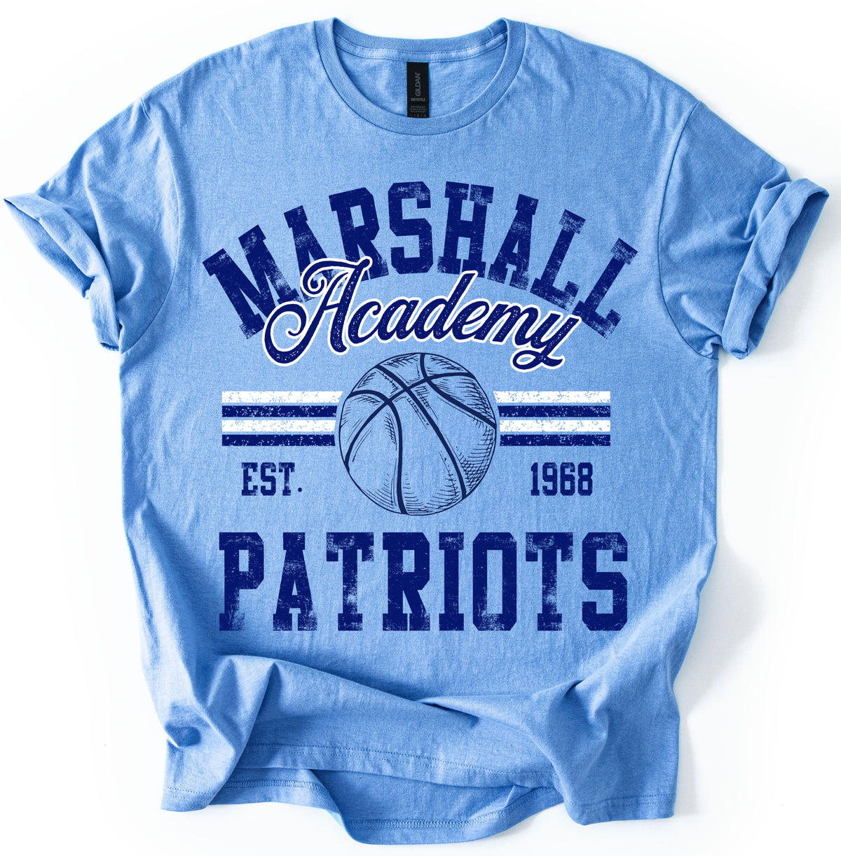 GIldan Softstyle Marshall Academy Basketball  Shirt / Youth and Adult Sizes