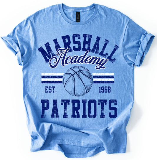 GIldan Softstyle Marshall Academy Basketball  Shirt / Youth and Adult Sizes