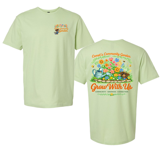 Gildan Softstyle Comet's Community Garden Shirt/ Youth and Adult Sizes
