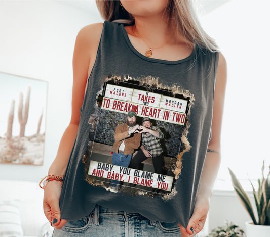 It Takes Two Country Music Comfort Colors Tank Top