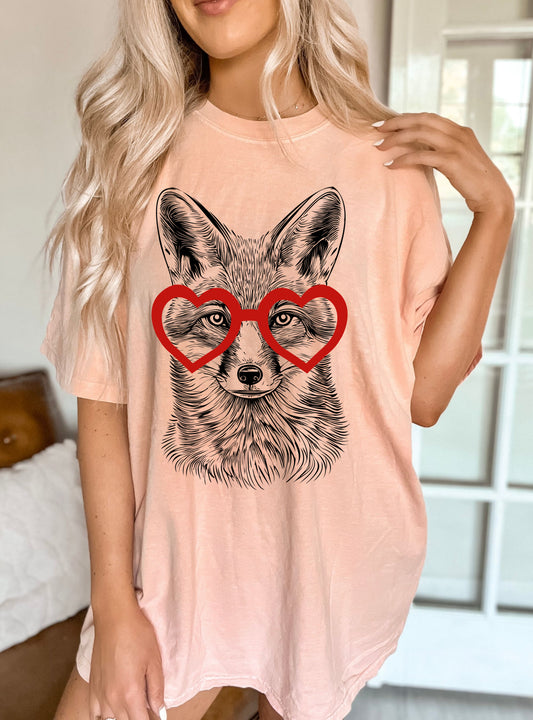 Comfort Colors or Bella Canvas Fox Shirt/ Youth and Adult Sizes