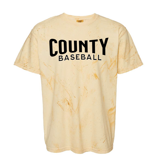 Comfort Colors Colorblast County Baseball Shirt/ Youth and Adult Sizes