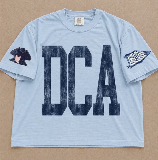 Custom Comfort Colors Desoto Christian Academy (OR ANY OTHER TEAM) Number Spiritwear Shirts/Baseball or Softball/ Custom Boxy Crops