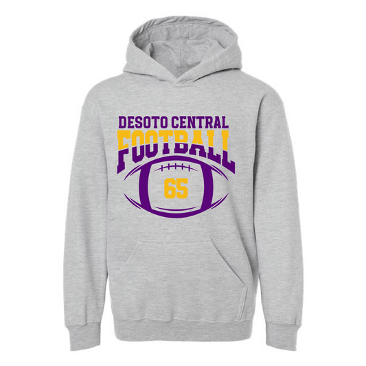 DC Football Hoodie - With Number/ Gildan Hoodies