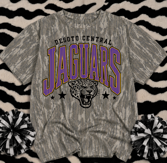 Mossy Oak Camo Desoto Central Jaguars Shirt/Youth and Adult Sizes - DC Jags Shirt