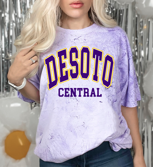 Comfort Colors Color Blast Desoto Central Shirt/ DC Jags Tee