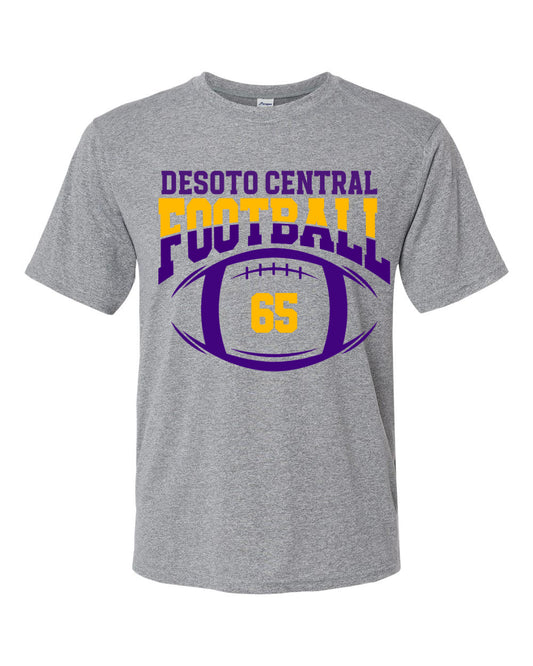 Drifit Desoto Central Football Custom Number Tee /Type In Other School and Colors/Youth and Adult Sizes