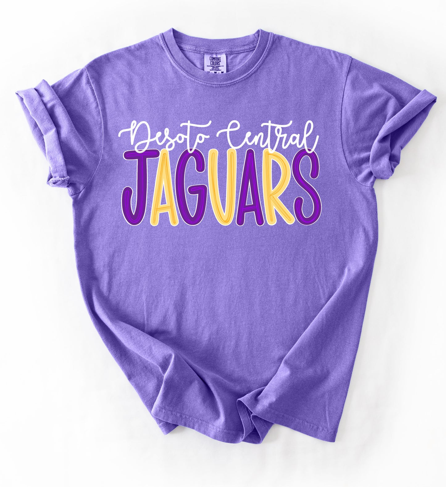 Comfort Colors Desoto Central Jaguars Tee / Desoto Central Schools / Mississippi School Shirt /Youth and Adult Sizes - DC Jags/ Desoto Centrall