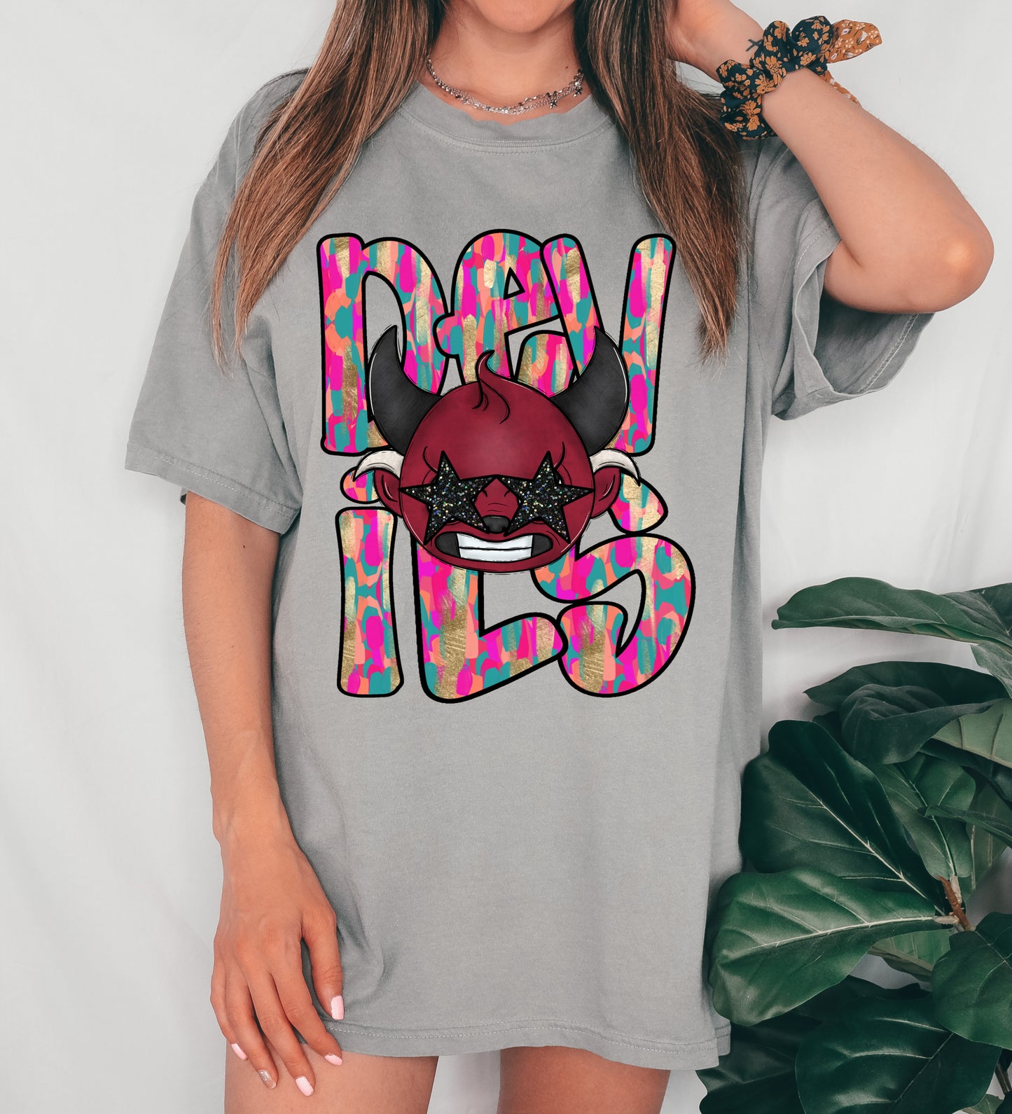Comfort Colors Swain County Maroon Devils Shirt / Youth and Adult Sizes