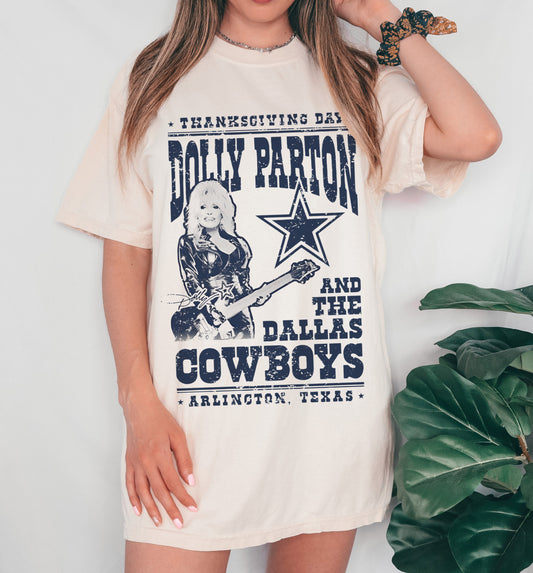 Dolly Thanksgiving Rocker Tee/ Comfort Colors Brand/ Youth and Adult Sizes