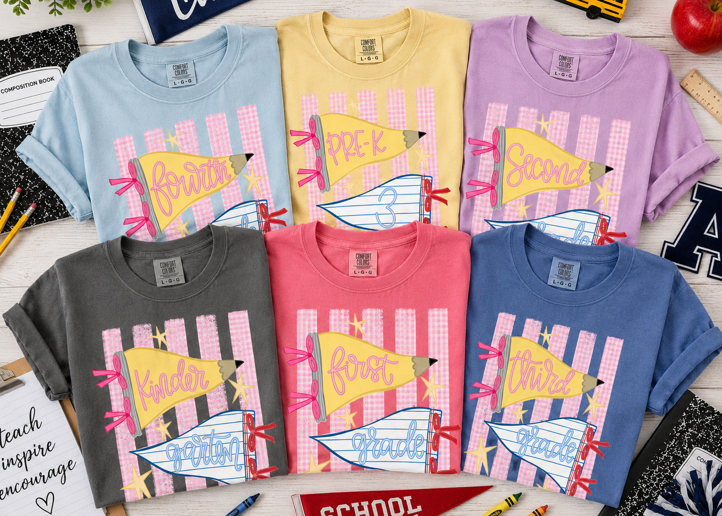 Custom School and Grade Back To School Shirt/ Students or Teachers Shirt/ All Grades Available/  Back To School