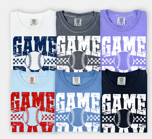 Comfort Colors Game Day Spirit Wear - Baseball - Softball - Multiple Colors/ DC/ Hernando/ Lewisburg