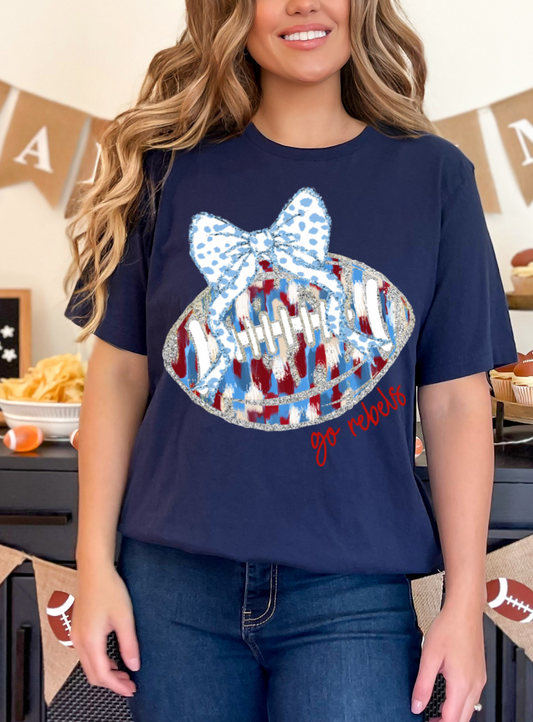 Gildan Softstyle, Bella, Or Comfort Colors Go Rebels Tee - Mississippi Tee / Rebel Shirt/ Youth and Adult Sizes