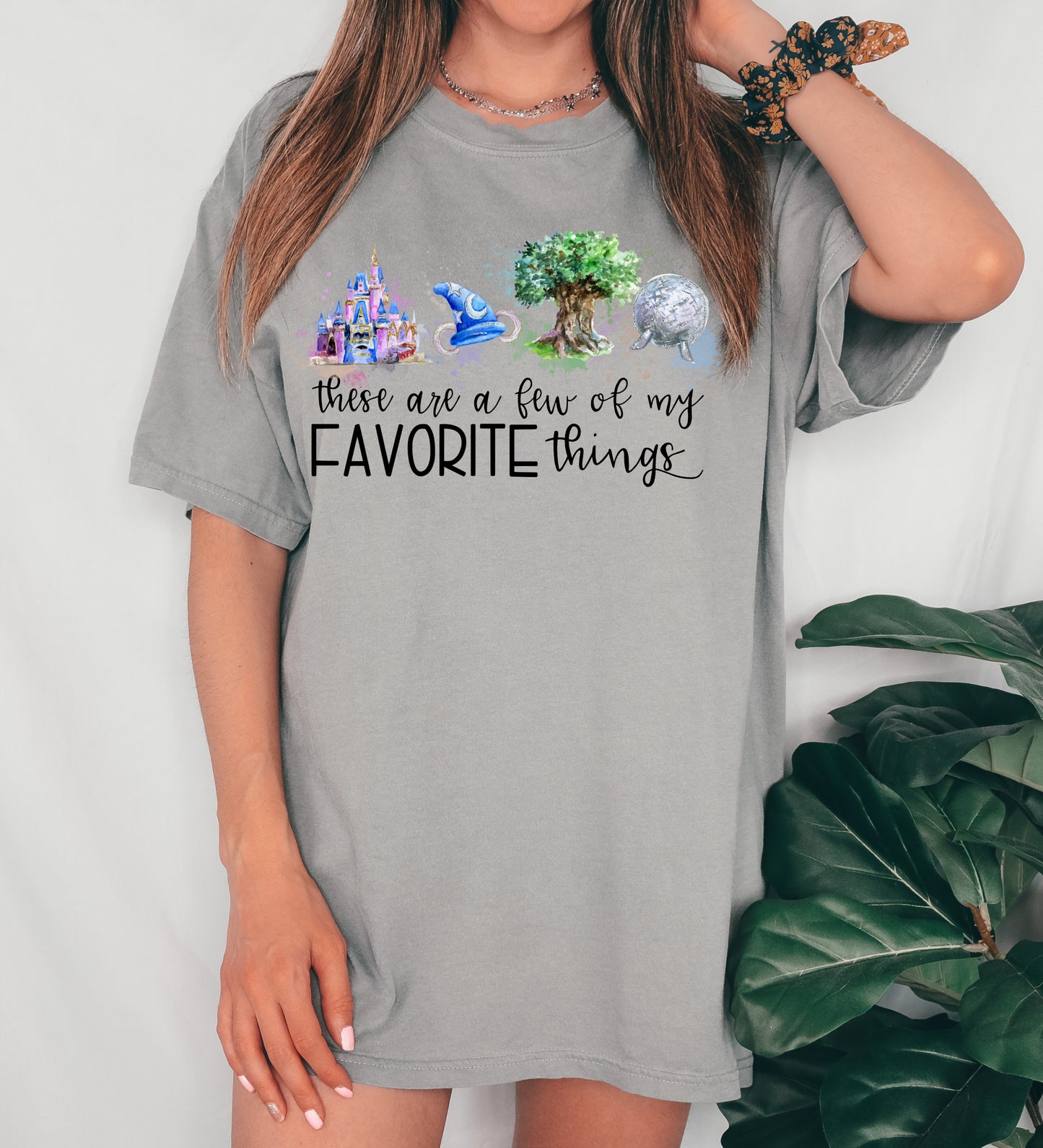 Bella Canvas or Comfort Colors These are a Few of my Favorite Things Shirt/ Magical Vacation Themed Shirt / Toddler, Youth, Adult Sizes/ Mommy and Me Vacation Tees