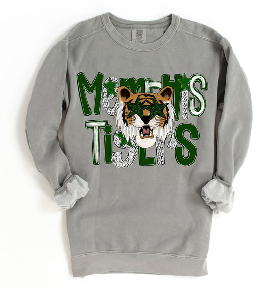 Memphis Tigers Baseball Sweatshirt - Gildan, Comfort Colors or Bella Canvas - Memphis Sweatshirt / Youth and Adult Sizes