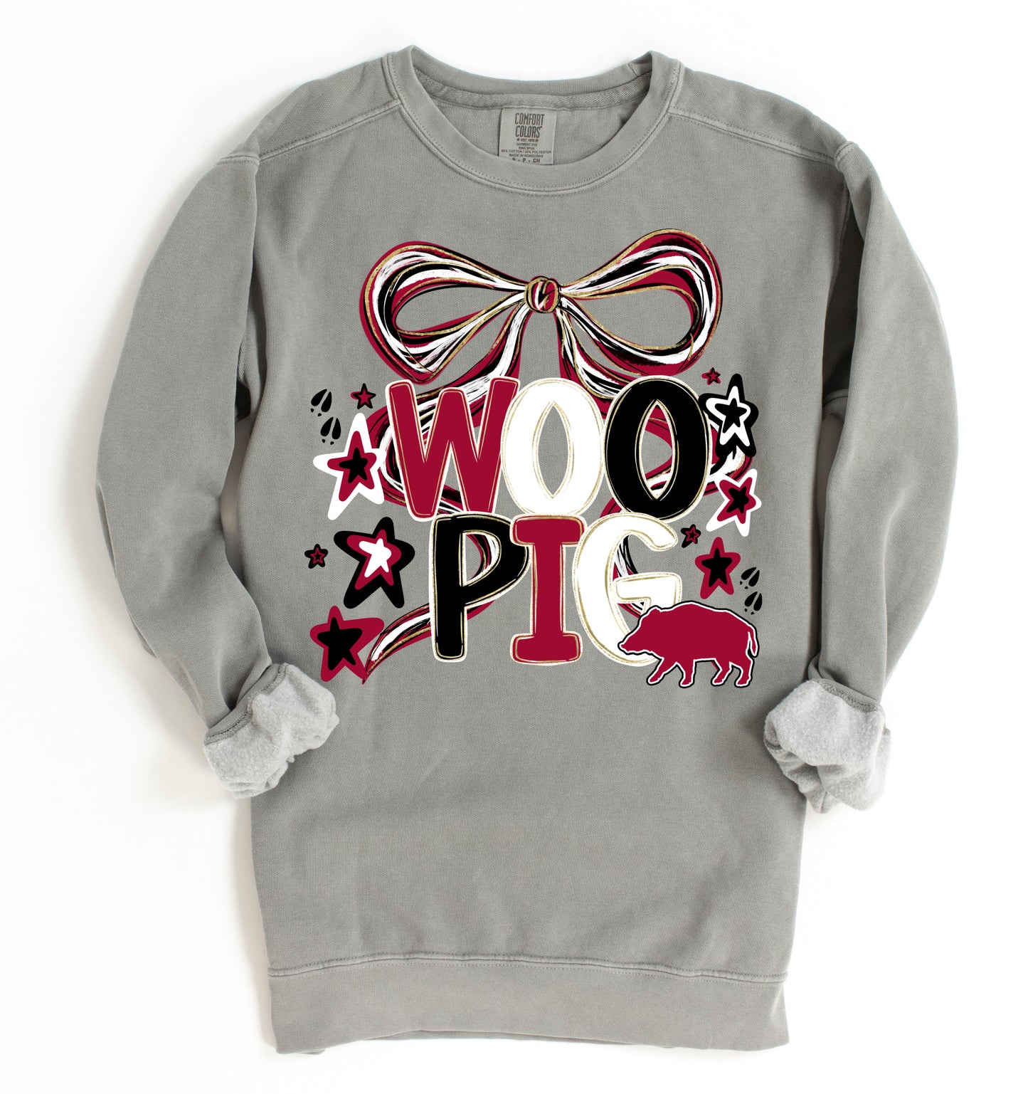Woo Pig Gildan, Bella, or Comfort Colors Sweatshirt/ Arkansas Sweatshirt