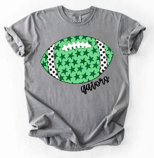 Comfort Colors Lake Cormorant Gators Football With Stars Shirt/ Youth and Adult Sizes