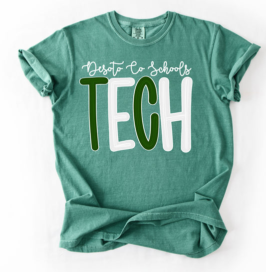 Comfort Colors or Gildan Softstyle Desoto County Technology Shirt/ Adult Sizes