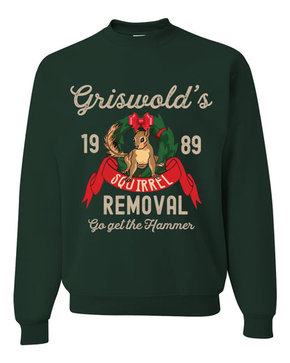 Gildan or Bella Canvas Griswold's Squirrel Removal Service Sweatshirt/ Funny Christmas Sweatshirt /  Youth and Adult Sizes Available