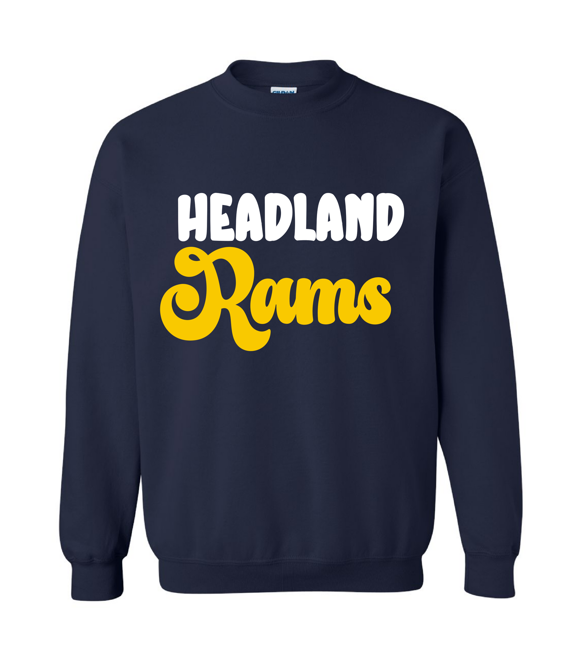 Navy Headland Rams Sweatshirt Youth and Adult Sweatshirts