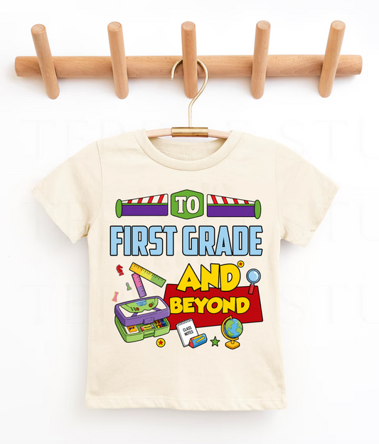 Boy Back to School Shirt/ To Any Grade and Beyond Shirts / All Grades Available