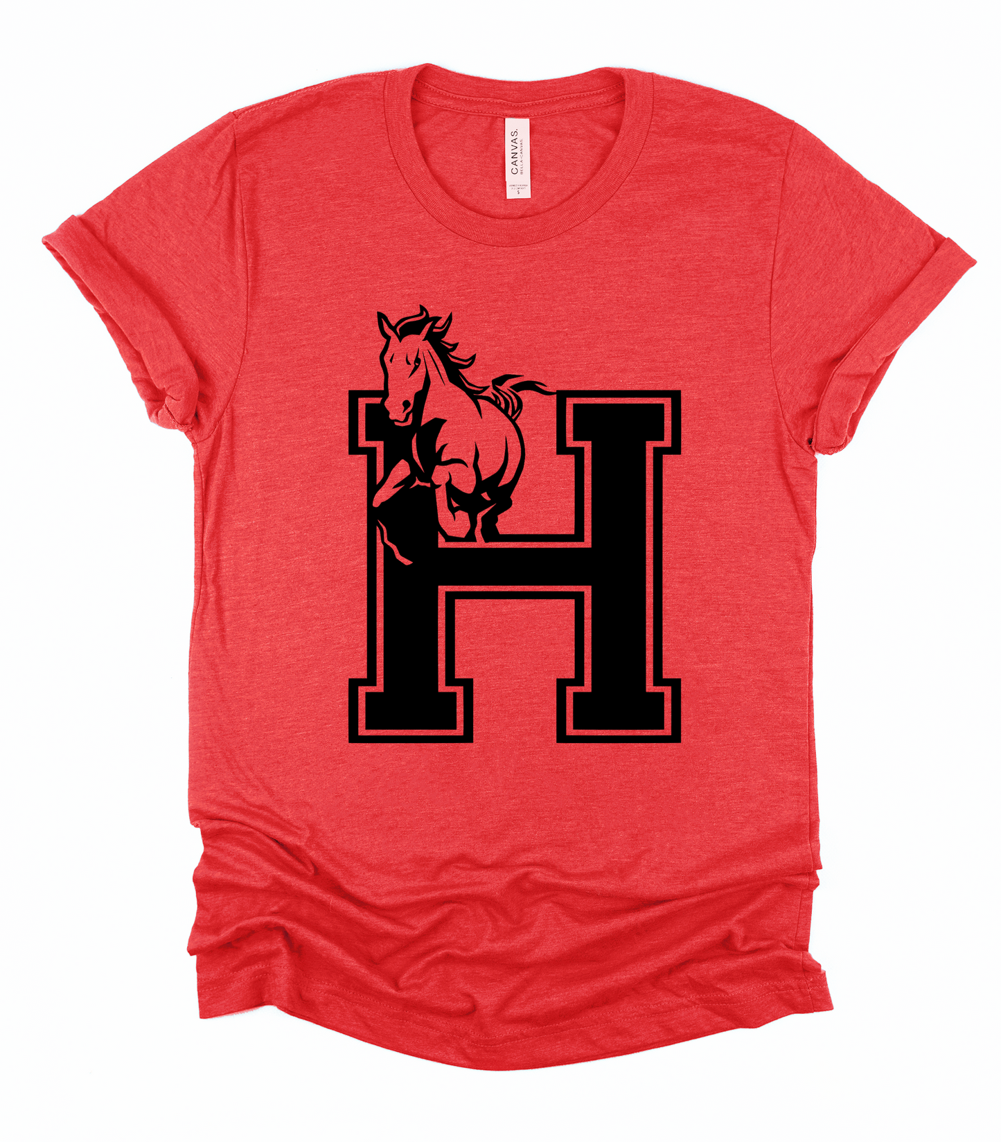 Bella Canvas Houston Mustangs Shirt/ Youth and Adult Sizing