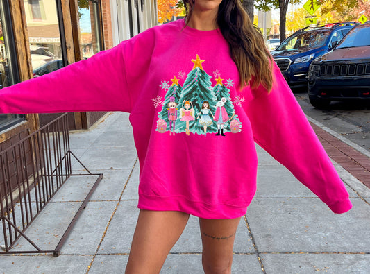 Youth and Adult Watercolor Nutcracker Sweatshirt/ Christmas Sweatshirt