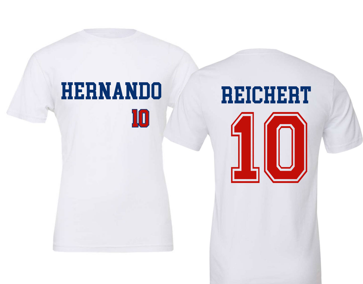 Hernando Baseball Fan Tees/ Back and Front Printing