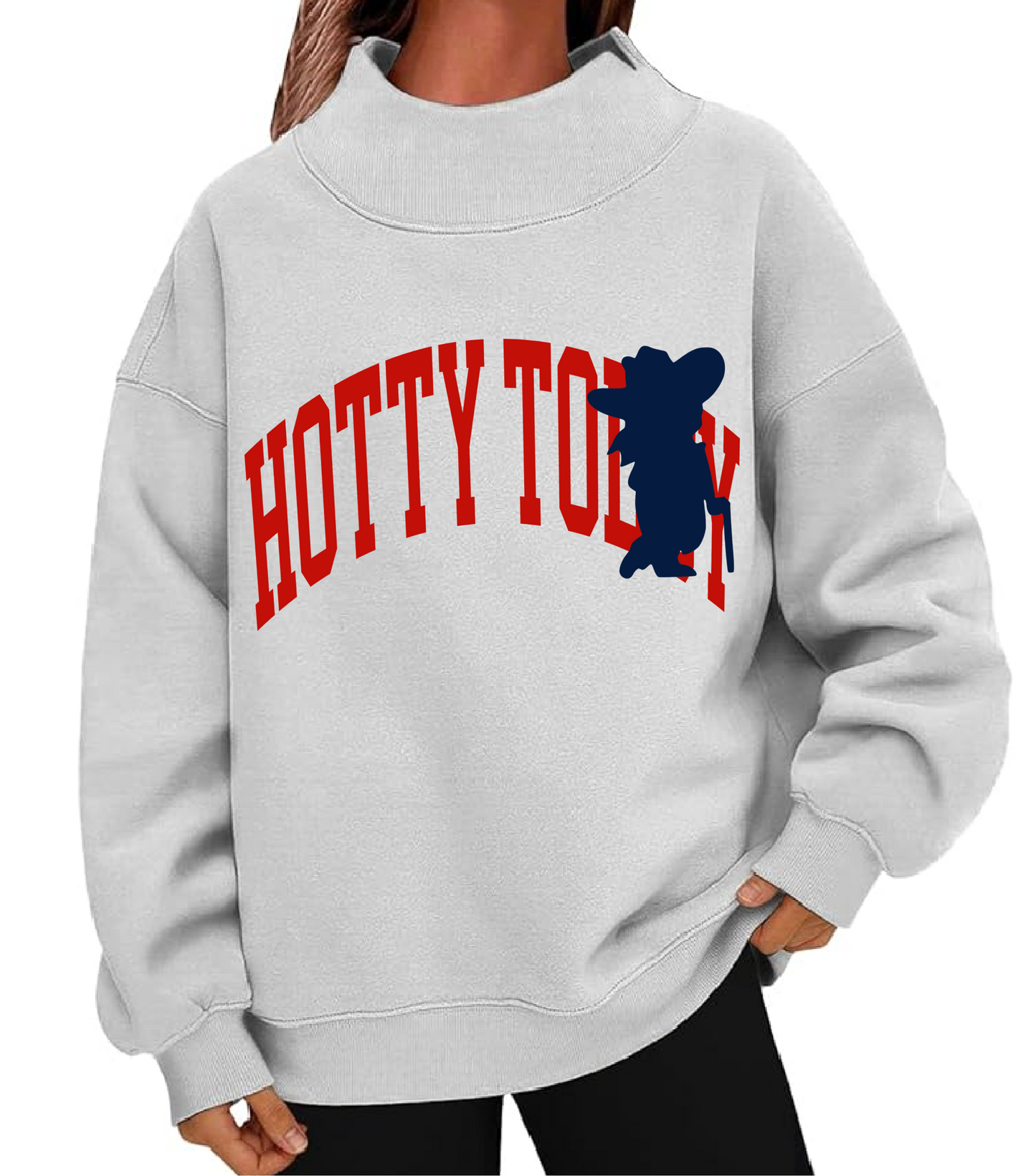 Hotty Toddy Mock Neck Sweatshirt