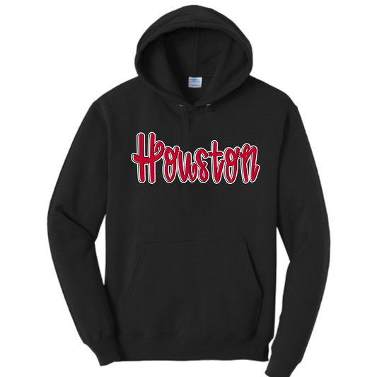 Houston Mustangs Hoodie/ Youth and Adult Sizes