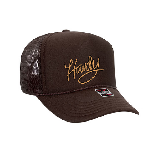 Howdy Rope Country Western Style Trucker Hat