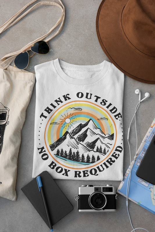 Think Outside, No Box Required Tee/ Unisex Shirt