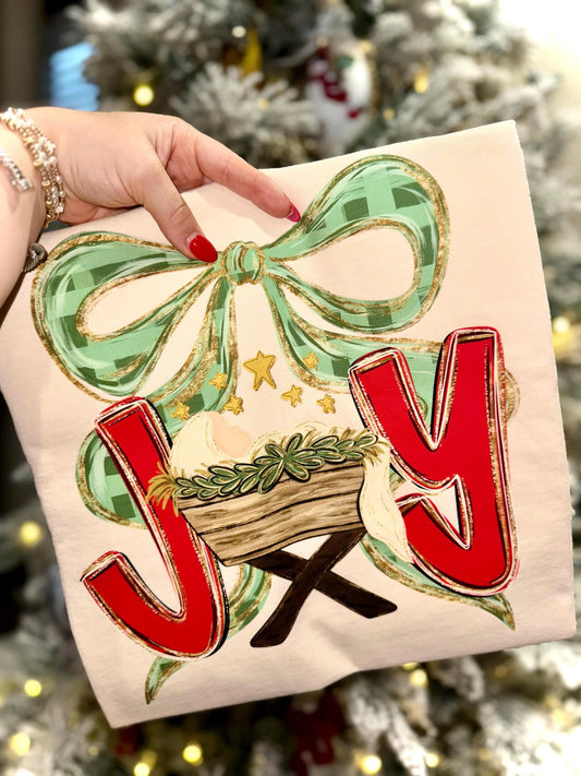 Comfort Colors or Bella Joy Manger Christmas Tee / Youth And Adult Christmas T-Shirt