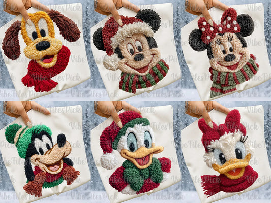 FAUX Yarn Magical Characters - Christmas Shirt/ Youth and Adult Sizes/Gildan Softstyle, Comfort Colors, or Bella Canvas