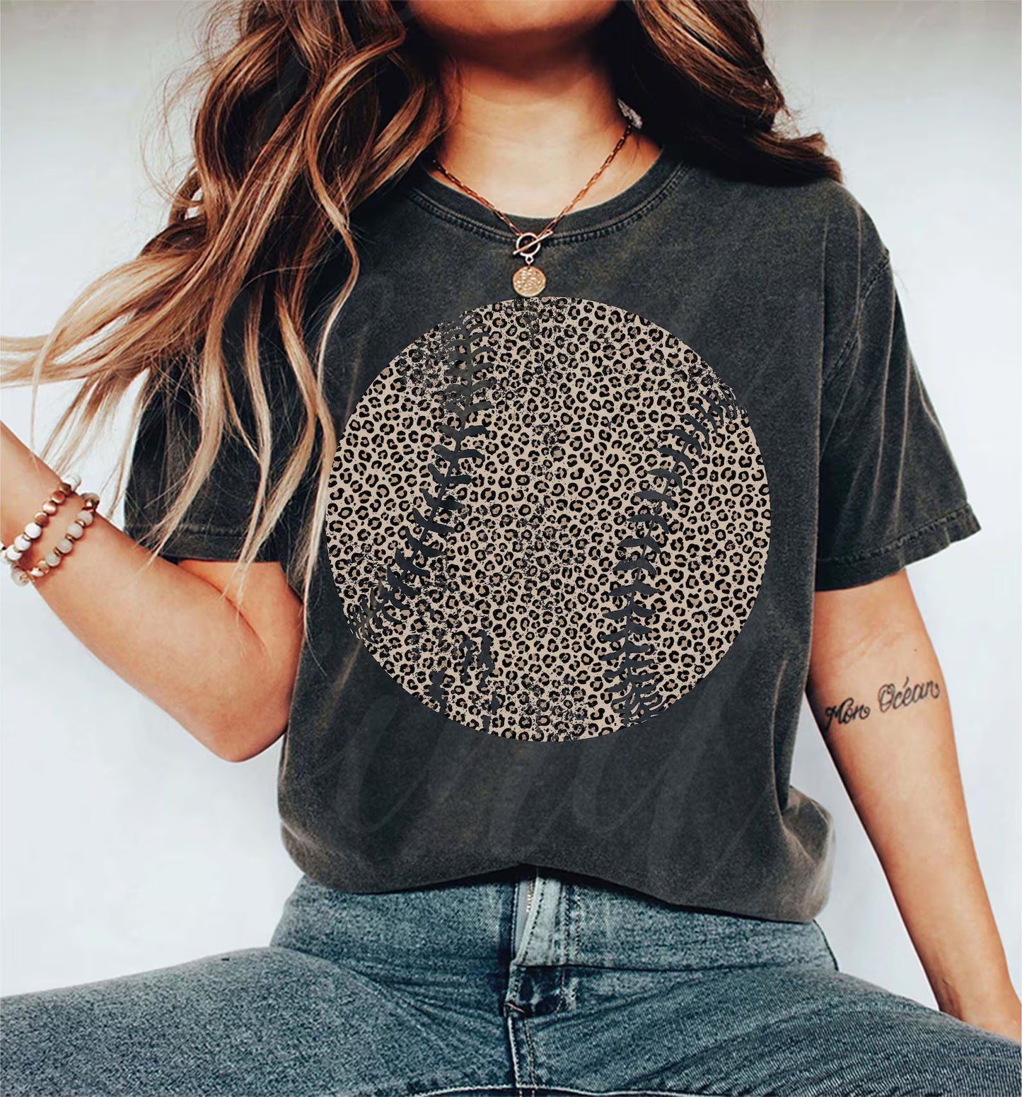 Comfort Colors Leopard Baseball Tee/ Quality Retro Tee/ Youth and Adult Sizes