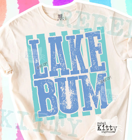 Comfort Colors Boxy Crop OR Full Size Tee Lake Bum Tee/Comfort Colors Cover Up / Lake Cover Up