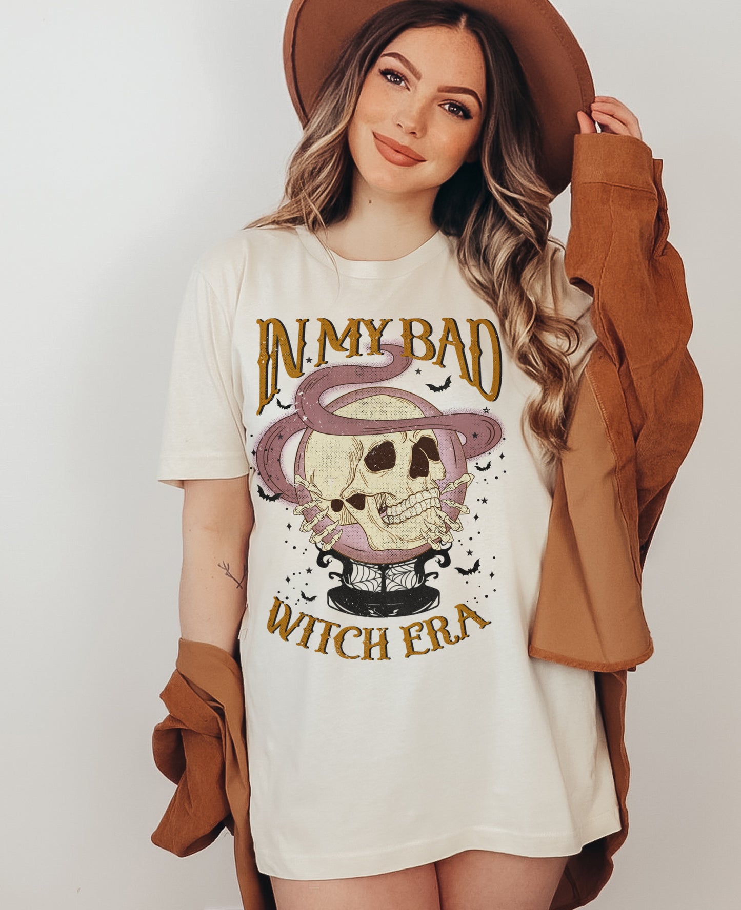 Comfort Colors or Bella Canvas Brand In My Bad Witch Era Halloween Shirt  -  Adult Sizes