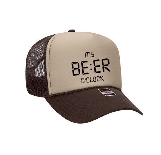 It's Beer O Clock Trucker Hat/ Unisex Hat
