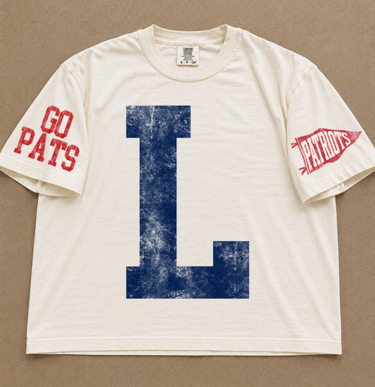 Custom Comfort Colors Lewisburg (OR ANY OTHER SCHOOL) Number Spiritwear Shirts/Football /Baseball or Softball/ Custom Boxy Crops