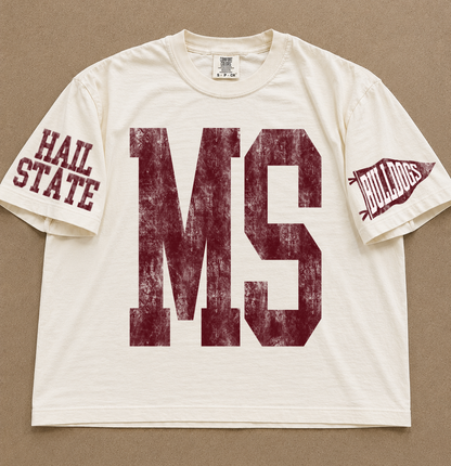 Custom Comfort Colors Miss St Spirit Wear Shirts/ Custom Boxy Crops