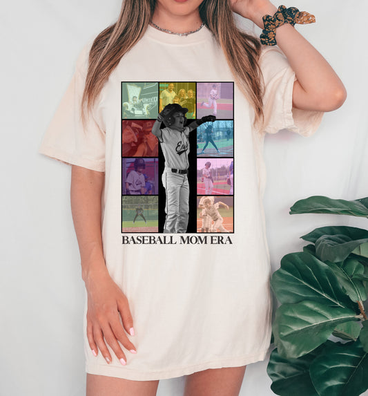 Fully Customizable Baseball Mom Era Shirt/ Comfort Colors or Bella Canvas