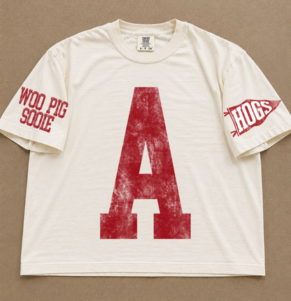 Comfort Colors Arkansas Spiritwear  Boxy Crop Tee