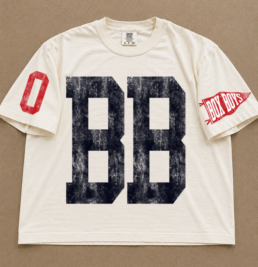 Batters Box Baseball Boxy Crop Tee