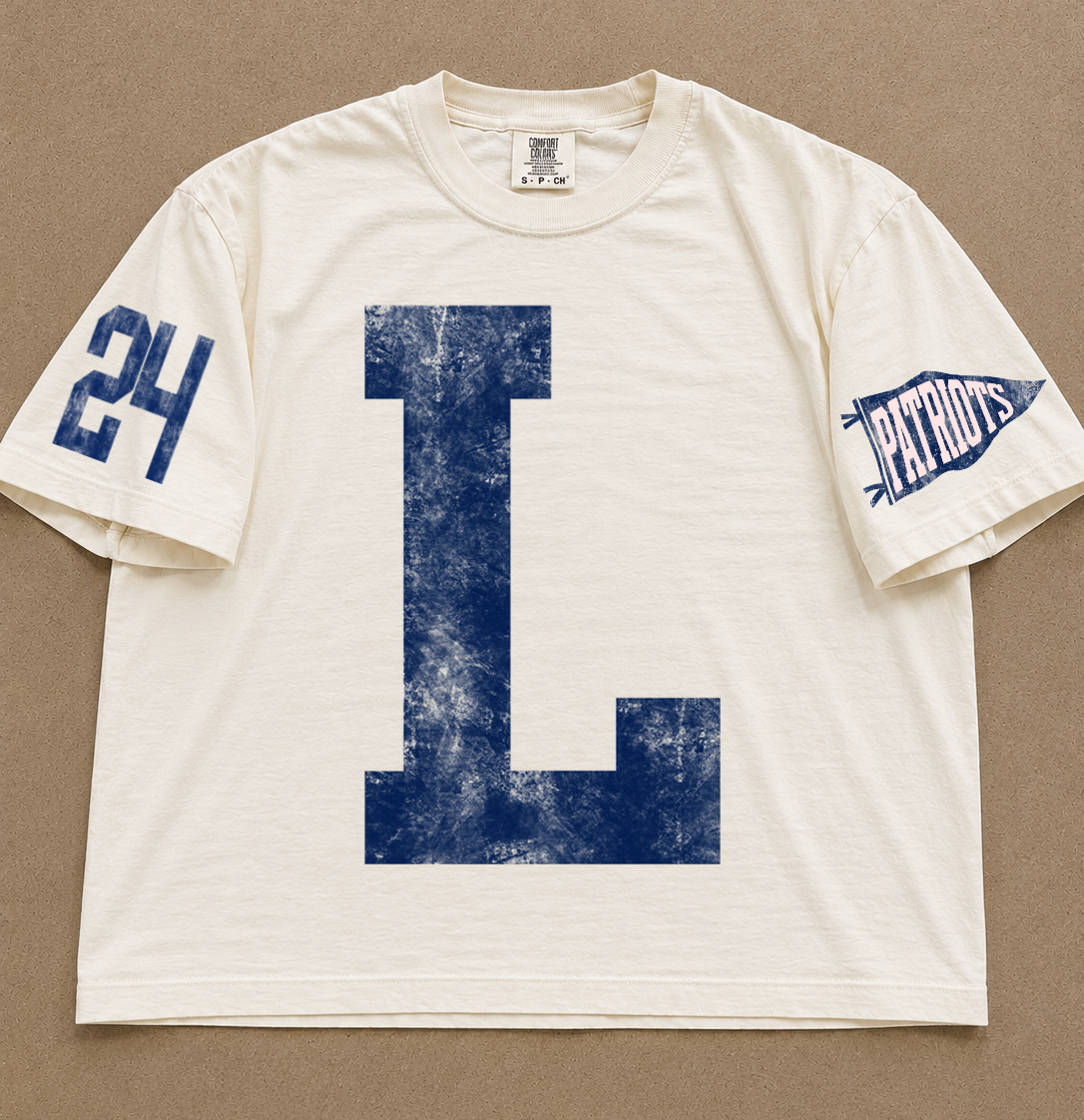 Custom Comfort Colors Lewisburg (OR ANY OTHER SCHOOL) Number Spiritwear Shirts/Football /Baseball or Softball/ Custom Boxy Crops