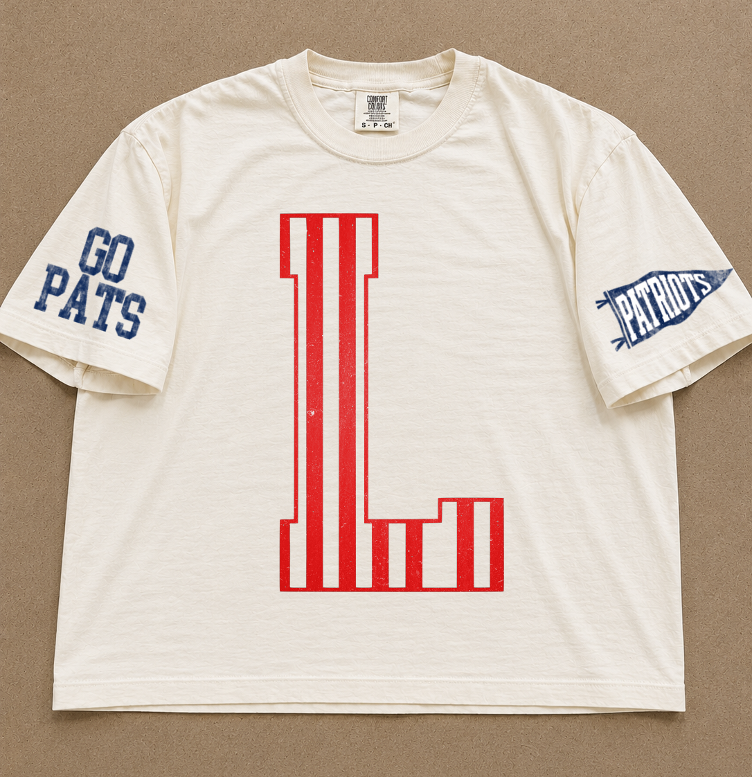 Custom Comfort Colors Striped Lewisburg (OR ANY OTHER SCHOOL) Number Spiritwear Shirts/Football /Baseball or Softball/ Custom Boxy Crops