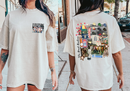 Legends Never Die Baseball Sandlot Tee/ Comfort Colors or Bella Canvas/ Youth and Adult Sizes