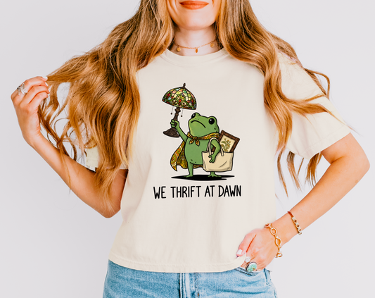 Comfort Colors We Thrift At Dawn Shirt/ - Thrifting ShirtAdult Sizes