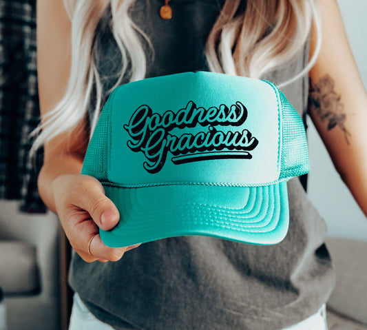Goodness Gracious Trucker Cap/ Girls Trip Hat/ Vacation Hat/ Concert Hat